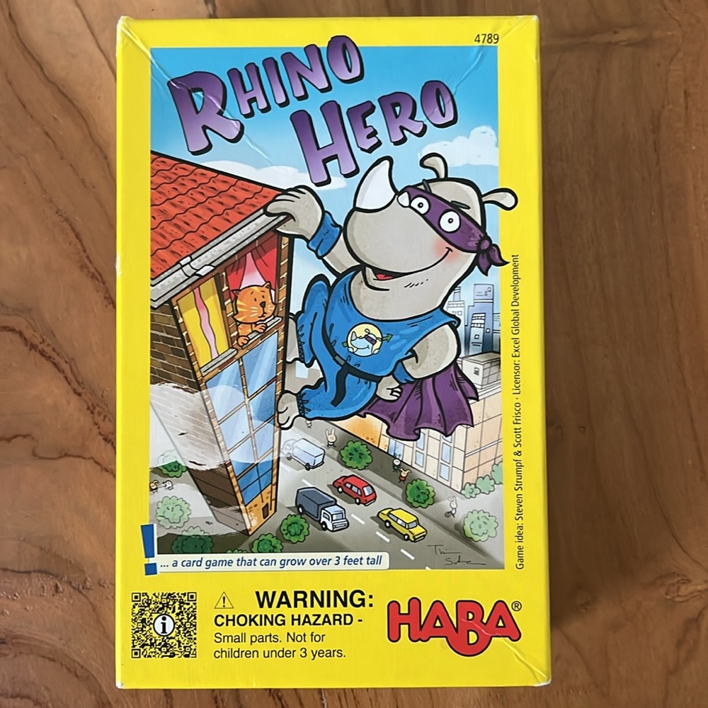 HABA Rhino Hero Stacking Balancing Dexterity Card Game YourTurnGames Complete